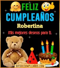 Gif de cumpleaños Robertina